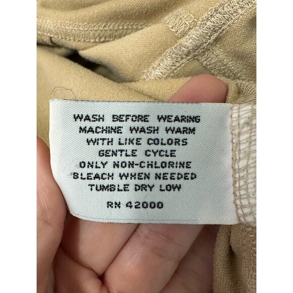 Kathy Ireland beige velvet sleeveless v neck top size Medium - Picture 4 of 10